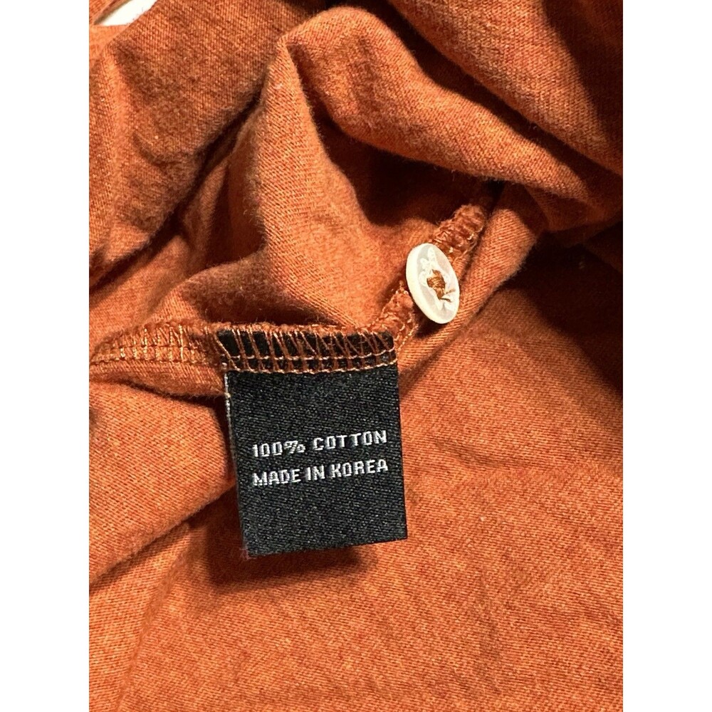 Turtleson Sunday Golf Polo Shirt Mens XXL 2XL Orange Performance Preppy Casual - Picture 7 of 9